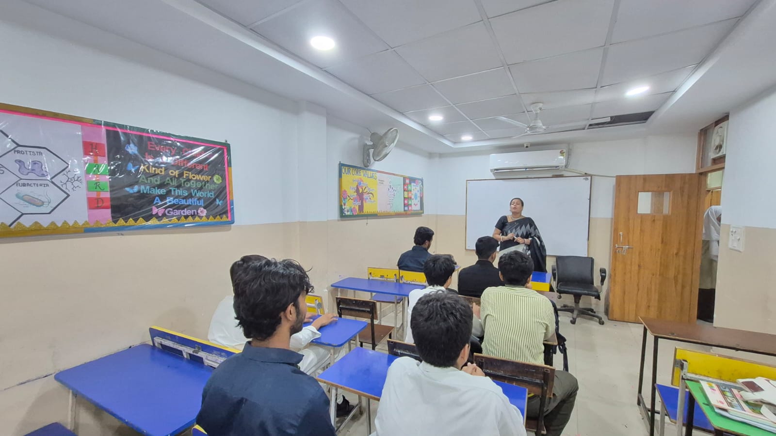 Students taking part in a lesson